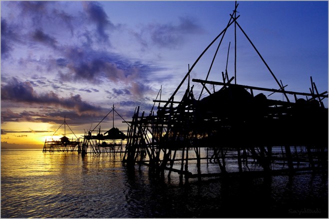 Jawa , Pantai Pangandaran Ciamis Jawa Barat : Sunrise Di Pantai Pangandaran
