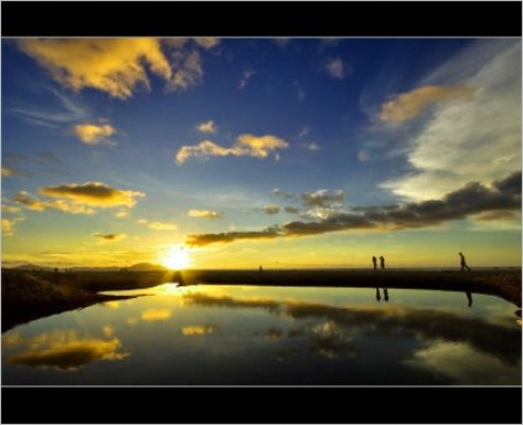 sunrise di pasir pantai singkawang - Kalimantan Barat : Pantai Pasir Panjang, Singkawang – Kalimantan Barat