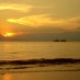 Lampung, : pantai batakan sunset