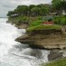 Lampung, : pantai batu hiu