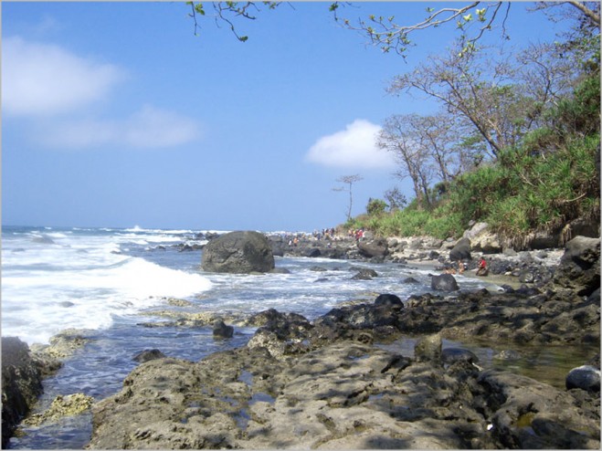 Jawa Barat , Pantai Jayanti Cianjur yang Indah dan Menawan : Pantai Jayanti