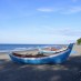 Kep Seribu, : perahu nelayan di pantai ujung batee