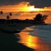 Bali, : sunset ujung batee