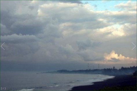 pantai kusamba dari kejauhan - Bali : Pantai Kusamba di Pulau Bali