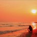 Lombok, : sunset-pantai-widuri