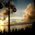 Bali, : sunset-di-pantai-losari