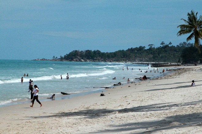 Bangka , Pantai Matras di Pulau Bangka Belitung : Pantai Matras