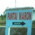 Sulawesi Utara, : signboard-Pantai-Maron