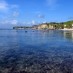 Lombok, : birunya air di pantai bingin 