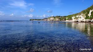 Bali , Pantai Bingin, Badung – Bali : birunya air di pantai bingin 