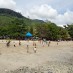 Kalimantan Selatan , Pantai Gedambaan, Kota Baru – Kalimantan Selatan : Ramai Wisatawan Pantai Gedambaan