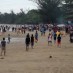 Banten, : padat pengunjung pantai angsana
