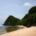 Kalimantan, : pantai nguyahan saat surut