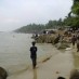 Banten, : sebagian pengunjung di pantai jawai