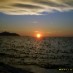 Belitong, : sunset di samudra indah