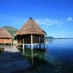 Sumatera Barat, : Fasilitas Ora Beach Resort di tengah pantai Ora