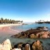 Tips, : Panorama Gugusan Bebatuan di Pantai Pasir Padi