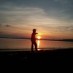 Bangka, : Panorama Sunset Di Pantai Papa