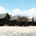 Kalimantan Timur, : Pemandangan Cottage di PantaiTorowamba