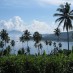 Sulawesi Utara, : Pemandangan Pantai Tasik Ria dari bukit