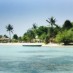 Jawa Barat, : Pemandangan hamparan pantai di Pantai Pasir perawan