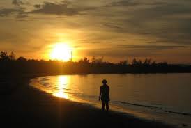 Sumatera Utara , Pantai Bozihona, Nias – Sumatera Utara : Senja Di Pantai Bozihona