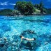 Sulawesi Barat, : Snorkling Di  Pantai Namalutu (1)