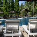 Maluku, : Suasana resort di Pantai Tasik Ria