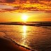 Jawa Tengah, : Sunset di Pantai Lagundri