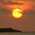 Banten, : Sunset di Pantai Tapak Paderi