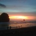 Aceh, : Sunset pantai goa cina