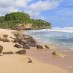 Bali & NTB, : batu kubus pantai trenggole