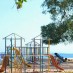 Belitong, : bebereapa fasilitas bermain anak - anak di pantai Maluk
