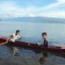 Sulawesi Tenggara, : berperahu pantai Garoga Tiragas