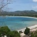 Lombok, : garis pantai melengkung , pantai maluk