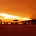 Lombok, : golden sunset pantai kaliantan