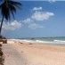 Bali, : hamparan pasir di pesisir pantai batu kerbuy