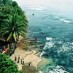 Kalimantan, : indahnya perairan di pantai karang bolong