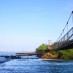 Pulau Cubadak, : jembatan di pantai sayang heulang