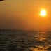 Papua, : keindahan sunset di pantai pasir perawan