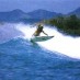 Sulawesi, : kepuasan para surfer menaklukan ombak di pantai grupuk
