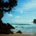 Banten, : ombak pantai ngetun