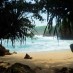 Bali, : pantai masih sepi