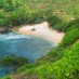 Bengkulu, : pantai ngetun dari atas bukit