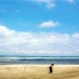 Jawa Barat , Pantai Minajaya, Sukabumi – Jawa Barat : pasir Pantai Minajaya