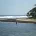 Jawa Barat , Pantai Sindangkerta, Tasikmalaya – Jawa Barat : pasir hitam putih pantai sindangkerta