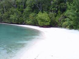 Papua , Pantai Waiwo, Raja Ampat – Papua : Pasir Putih Pantai Waiwo