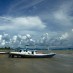 Aceh, : perahu nelayan pantai pagatan