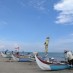 Lombok, : perahu - perahu tradisional nelayatai ketapingn pan