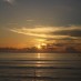 Bali, : senja di Pantai Bentenan